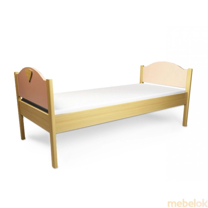 кровать с видом в обстановке (Кровать подростковая Эльф 90х200)