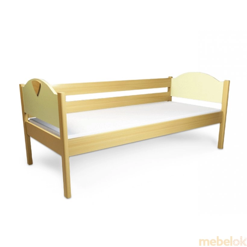 ліжко з виглядом в обстановці (Кровать подростковая с ограждением Эльф 90х200)