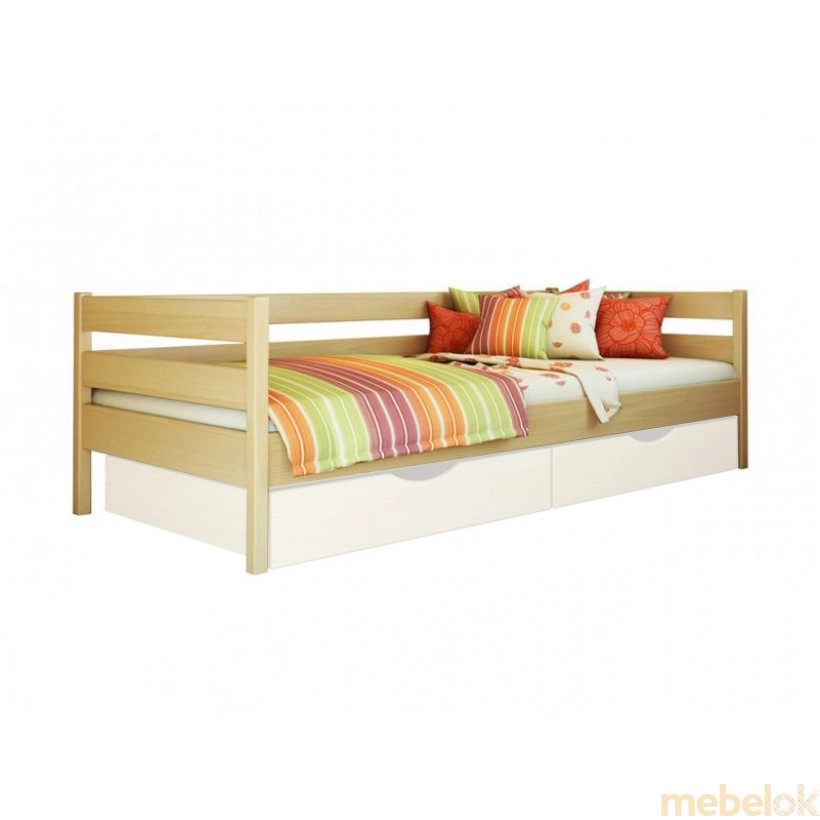 Кровать Нота 80х190 цвет натуральный из массива бука (25-2-85)