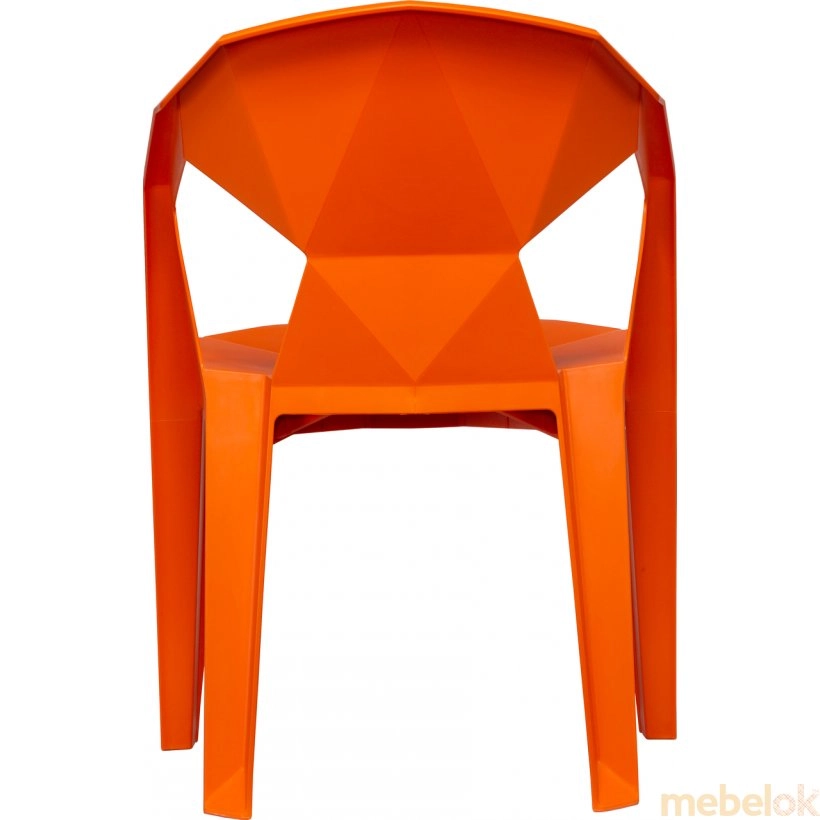 стул с видом в обстановке (Стул Muze Orange)