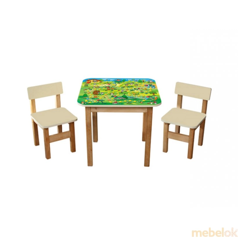Детский столик + 2 стульчика Файна гра