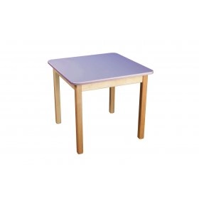 Стіл дерев'яний стільниця кольорова фіолетова