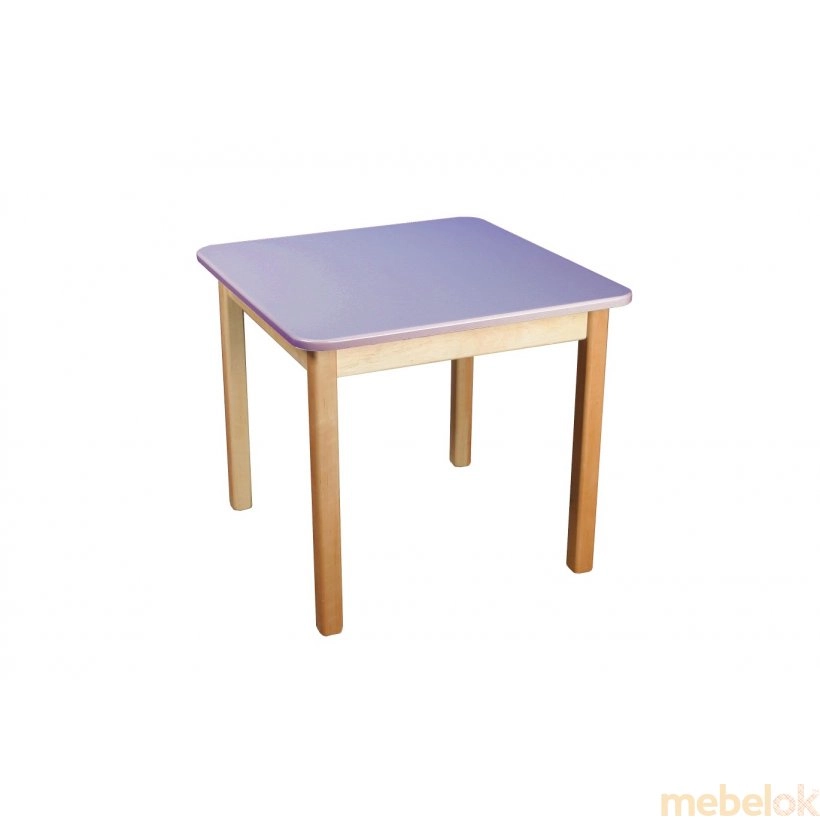 Стол деревянный столешница цветная фиолетовая