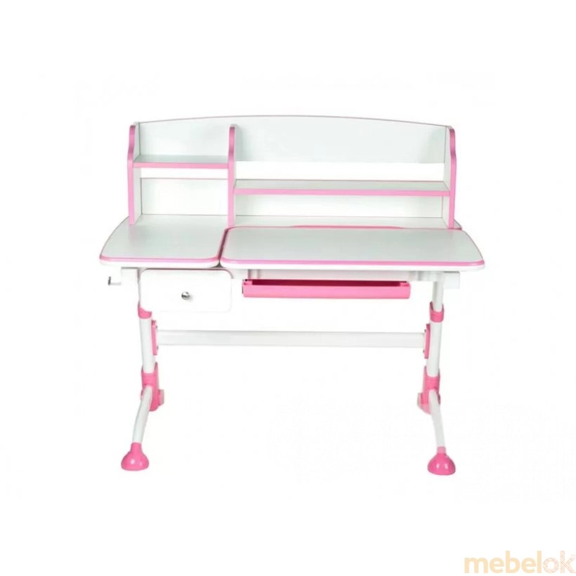 стіл з виглядом в обстановці (Парта зростаюча Amare II Pink)