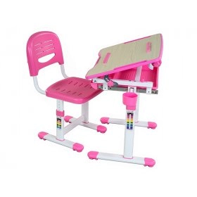 Комплект парта и стул растущие Bambino Pink