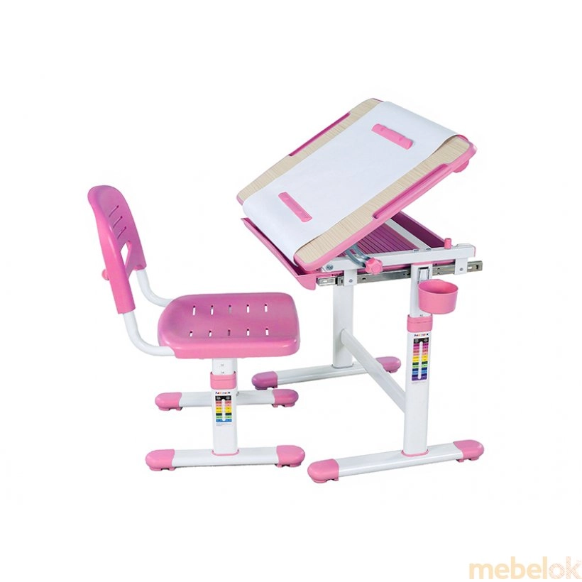 (Комплект парта і стілець, що ростуть Bambino Pink) FunDesk (ФанДеск)