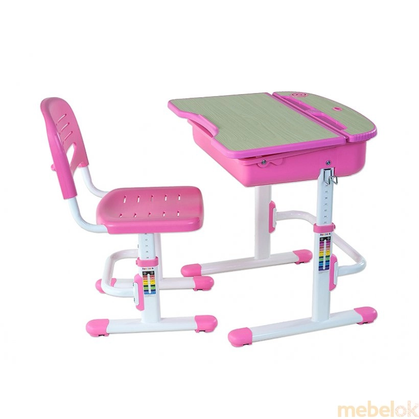 Комплект парта и стул растущие Capri Pink от фабрики FunDesk (ФанДеск)