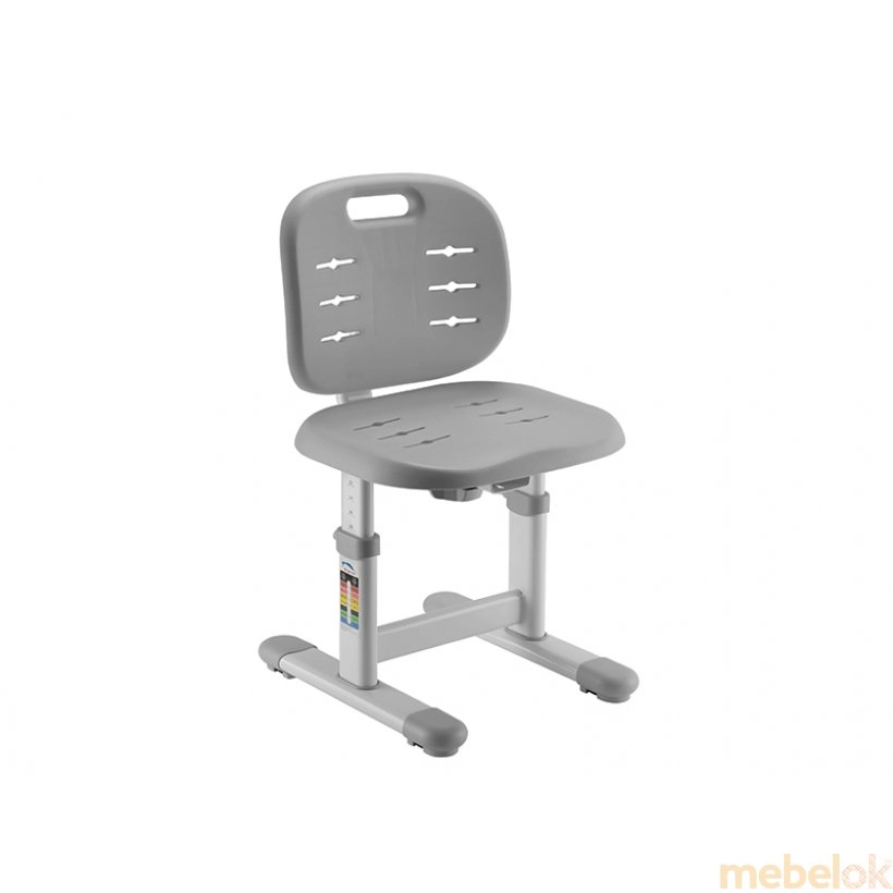 комплект Стол + Стулья с видом в обстановке (Комплект парта и стул растущие Omino Grey)