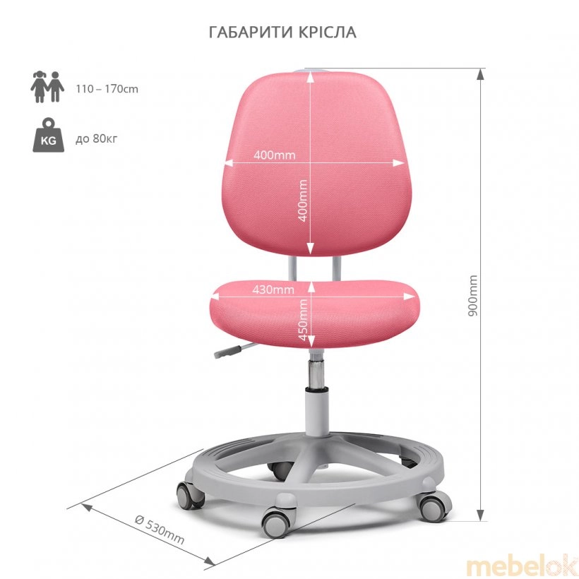 Чехол для кресла Pratico Pink от фабрики FunDesk (ФанДеск)
