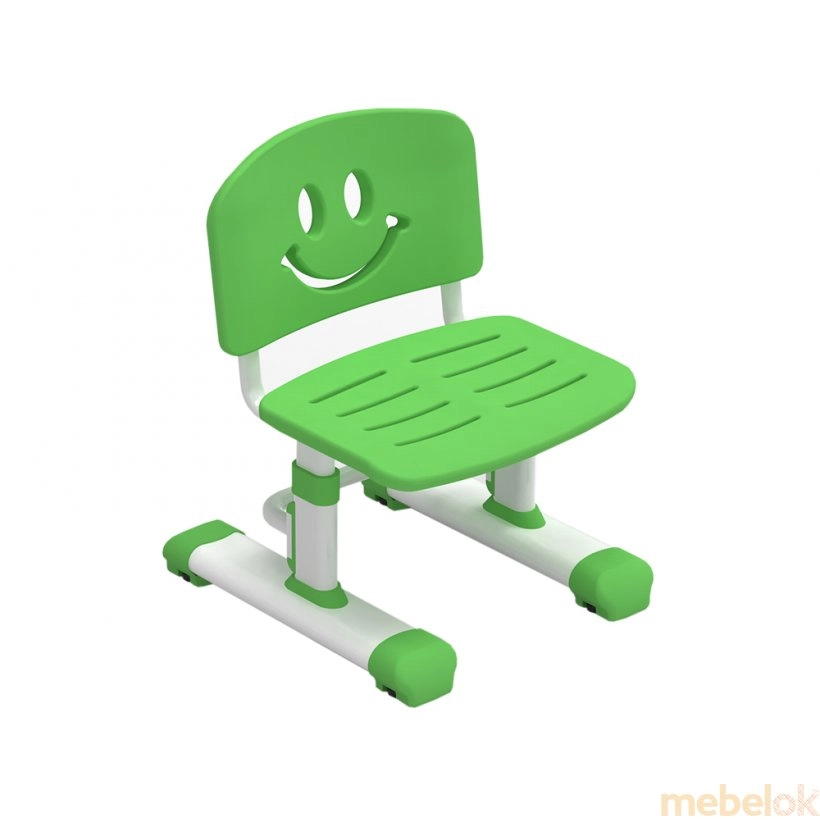 комплект Стол + Стулья с видом в обстановке (Комплект парта и стул растущие Bellissima Green)
