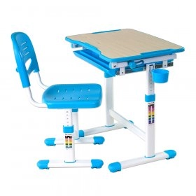 Комплект парта і стілець, що ростуть Piccolino Blue