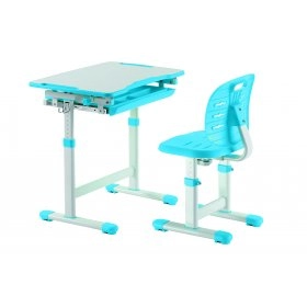 Комплект парта і стілець, що ростуть Piccolino III Blue