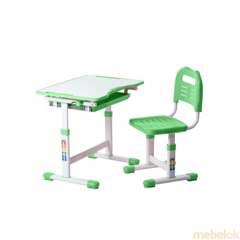 Комплект парта и стул растущие Sole Green