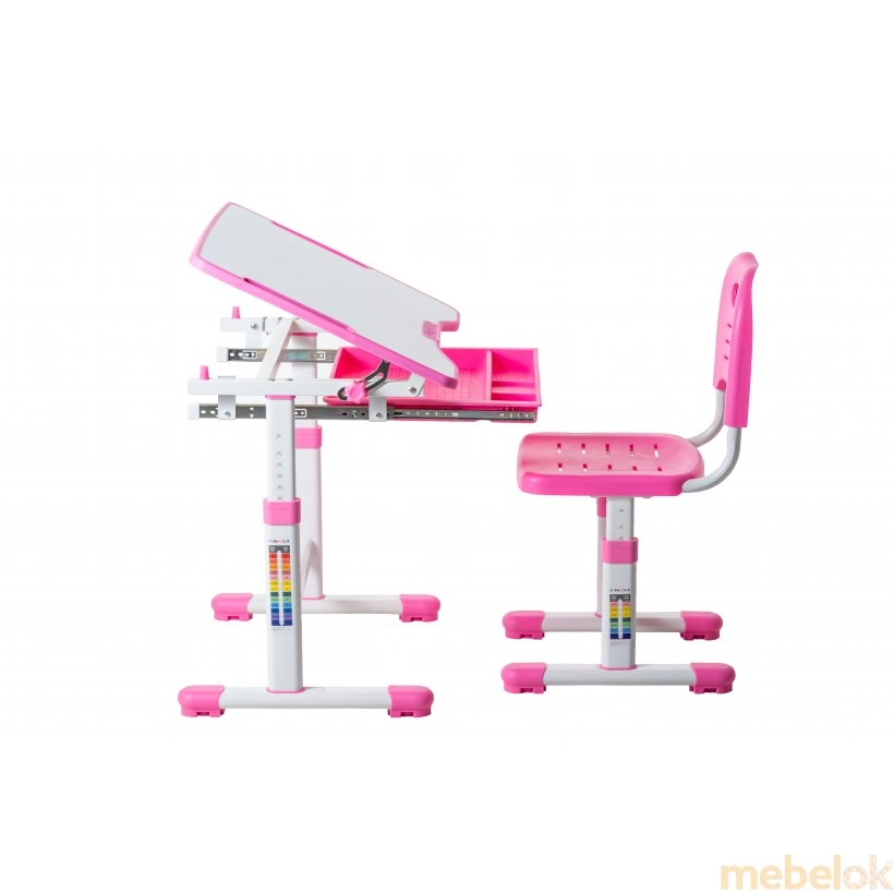 Комплект парта и стул растущие Sole Pink от фабрики FunDesk (ФанДеск)