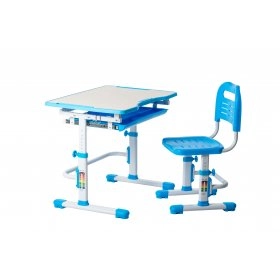 Комплект парта і стілець, що ростуть Vivo Blue