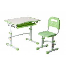 Комплект парта і стілець, що ростуть Vivo Green