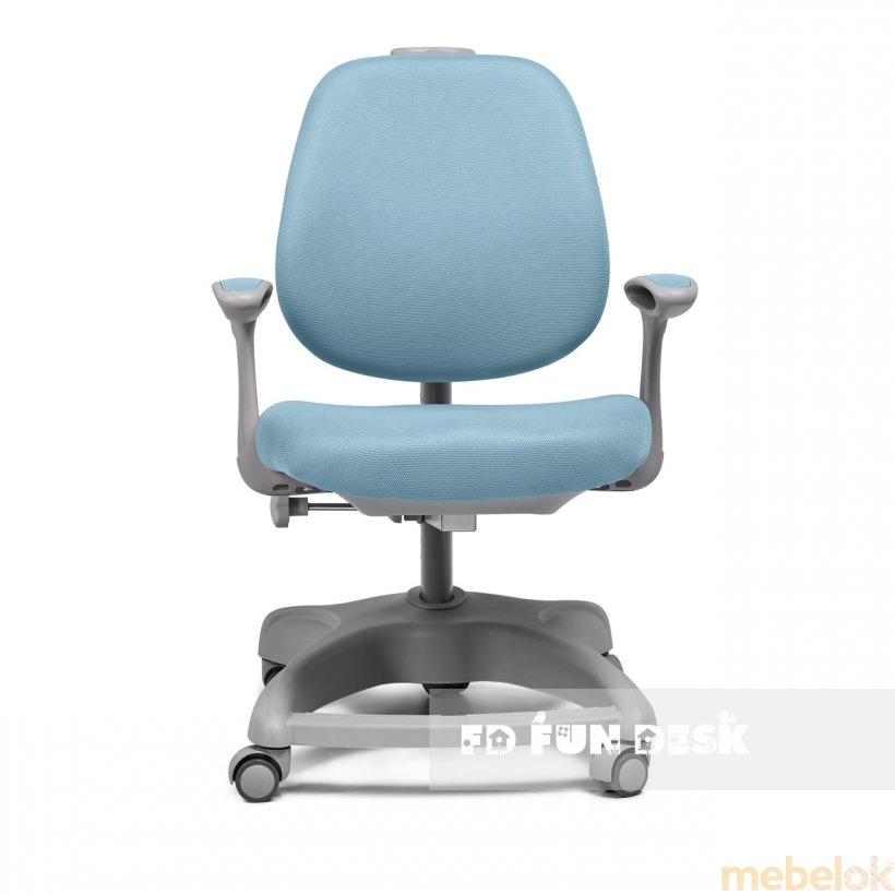 Комплект парта растущая Rimu Grey и кресло Delizia Blue от фабрики FunDesk (ФанДеск)