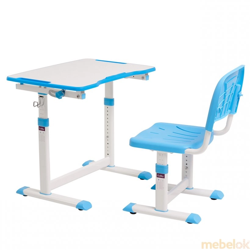 Комплект парта и стул растущие Olea Blue от фабрики FunDesk (ФанДеск)