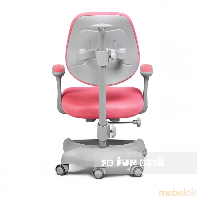 Комплект парта растущая Rimu Pink и кресло Delizia Pink с другого ракурса