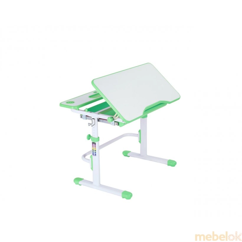 комплект Стол + Стулья с видом в обстановке (Комплект парта и стул растущие Botero Green)