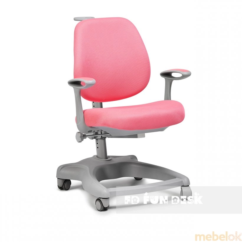 Комплект парта растущая Amare II Grey и кресло Delizia Pink от фабрики FunDesk (ФанДеск)