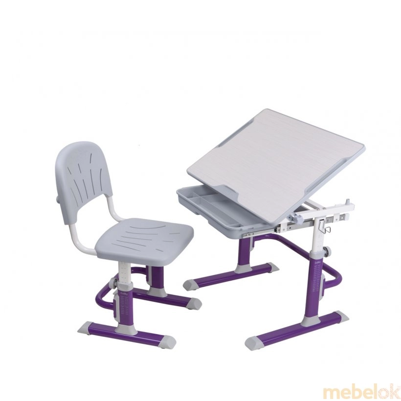 Комплект парта і стілець, що ростуть Lupin Purple від фабрики FunDesk (ФанДеск)