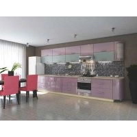 Кухня Еліт Блакитний металік / рожевий металік (3,7 м)