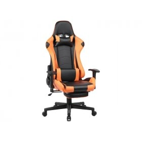 Компьютерное геймерское кресло Drive с подставкой для ног BL1013 Black-orange