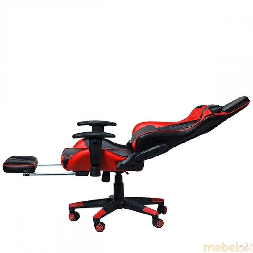 Компьютерное геймерское кресло Drive с подставкой для ног BL1013 Black-red от фабрики GoodWin (ГудВин)