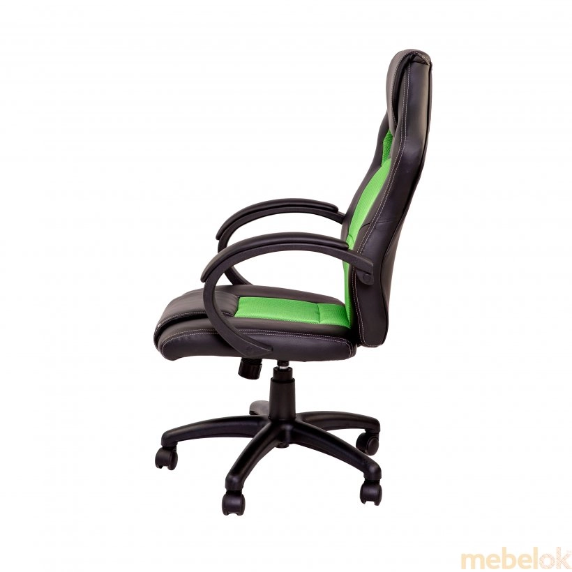 Ортопедичне комп'ютерне геймерське крісло Daytona/black-green (BL3301) від фабрики GoodWin (ГудВін)