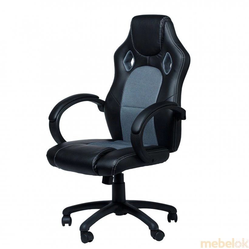 Ортопедичне комп'ютерне геймерське крісло Daytona/black-grey (BL3301)