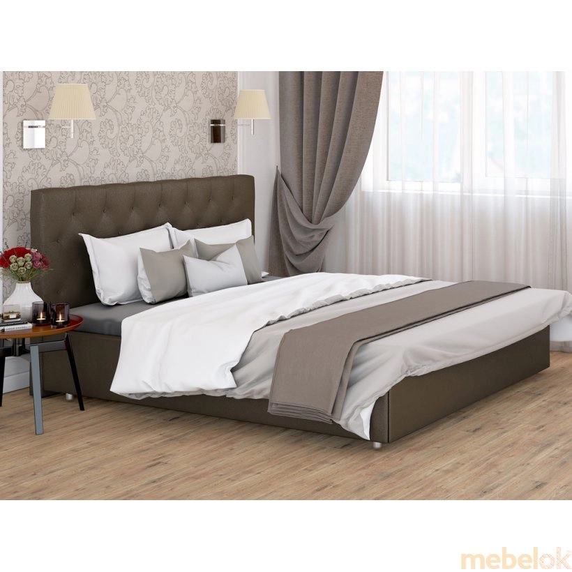 ліжко з виглядом в обстановці (Ліжко Рада 180х200 з металевим каркасом.)