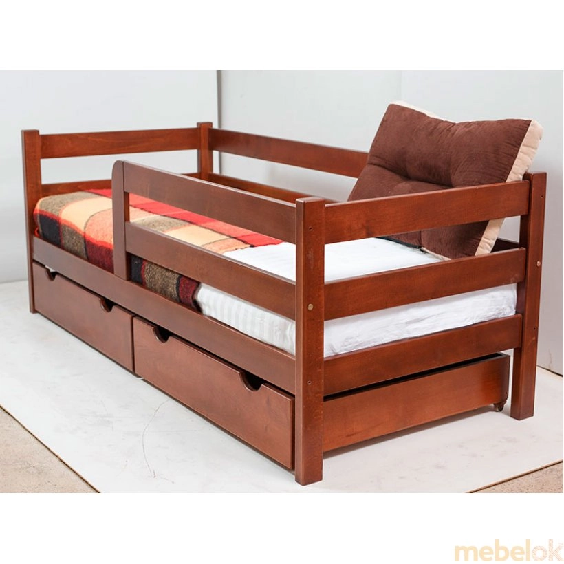 Кровать подростковая MONTANA 80x190 с ящиками окрашенная от фабрики Гойдалка
