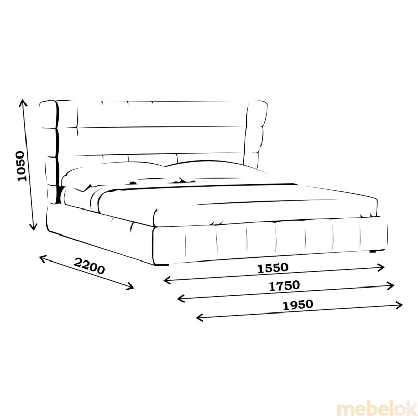 Ліжко New Bed L18 P від фабрики Grace furniture (Грейс меблі)
