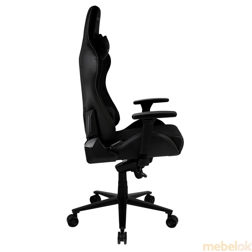 стул с видом в обстановке (Кресло для геймеров Darkside PRO Fabric (HTC-916) Black)