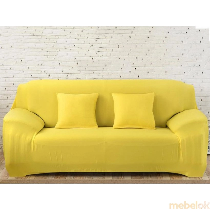 Чехол на трехместный диван 195х230 желтый