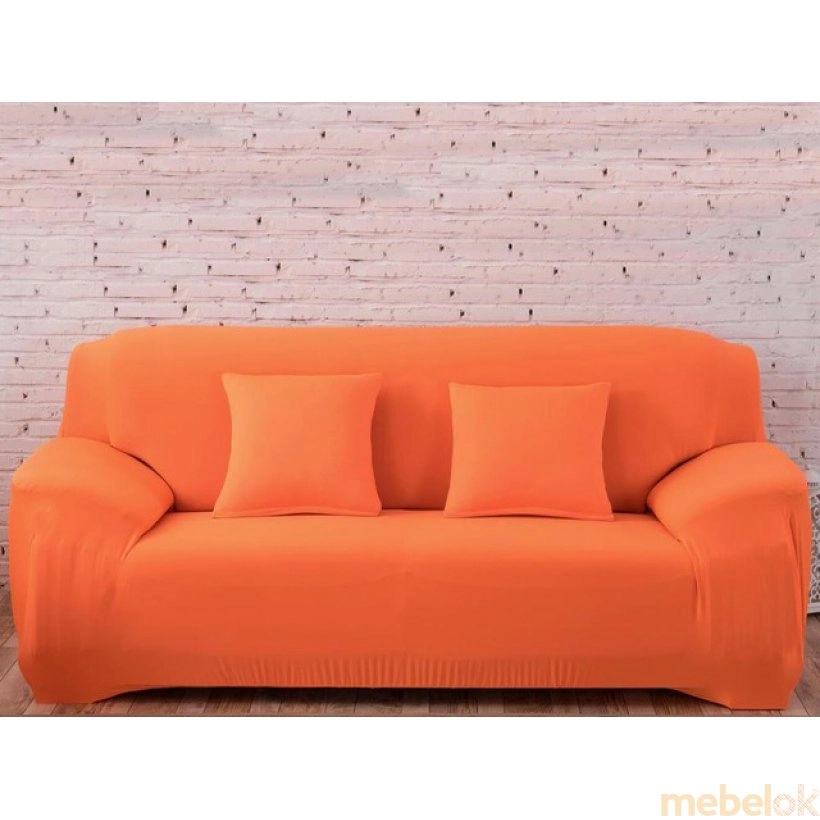 Чехол на трехместный диван 195х230 оранжевый