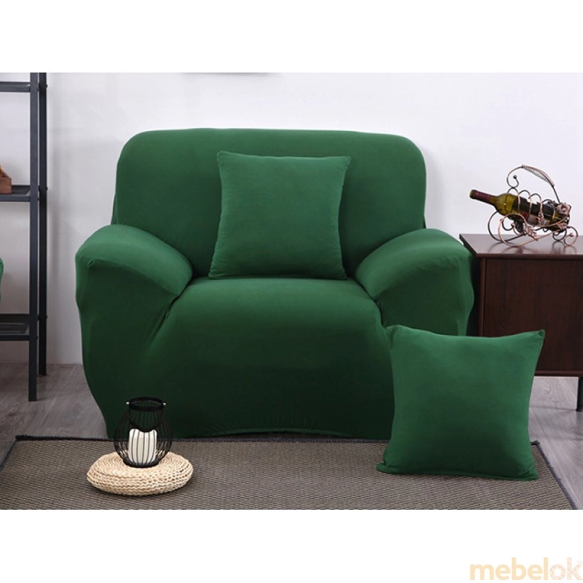 Чехол на кресло универсальный зеленый