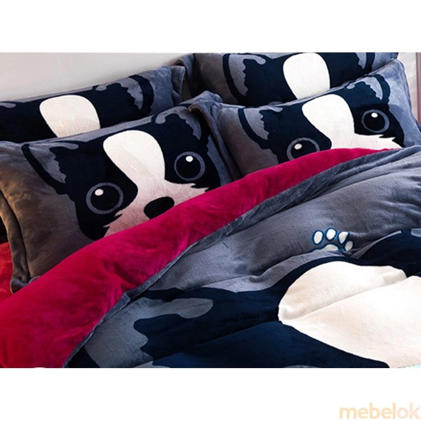 гарнитур постельного белья с видом в обстановке (Комплект постельного белья Perfect евро размер 200х230)