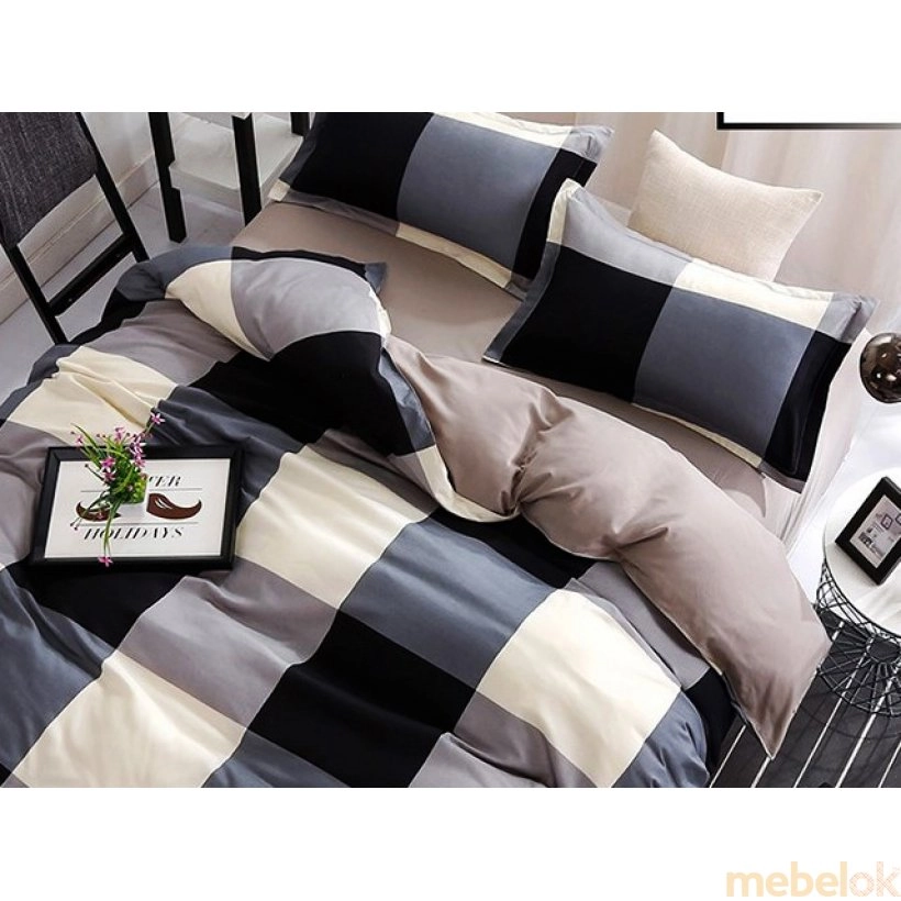 Двуспальный Евро комплект постельного белья Creative space 200х230
