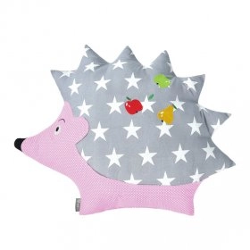Декоративная подушка-игрушка Ежик розовый
