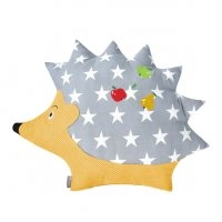 Декоративная подушка-игрушка Ежик желтый