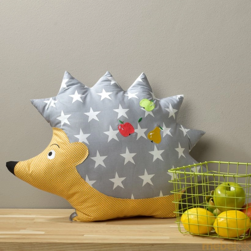 Декоративная подушка-игрушка Ежик желтый от фабрики IDEIA (Идея)