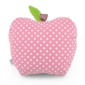 Подушка декоративна яблуко V-56 горошок рожевий