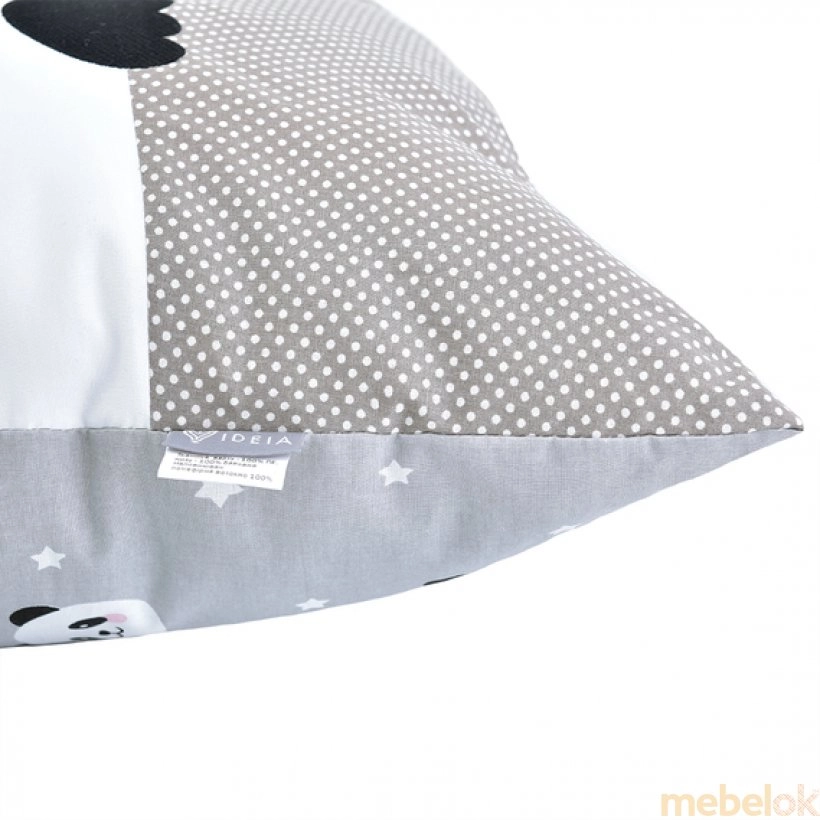 Декоративная подушка Панда серый от фабрики IDEIA (Идея)