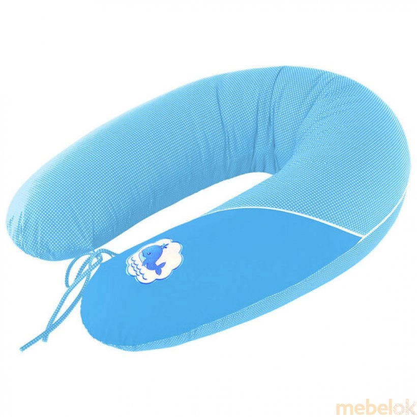 Подушка для годування Standart горошок блакитний