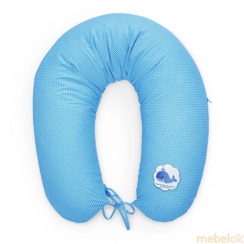 Подушка для годування Econom горошок блакитний