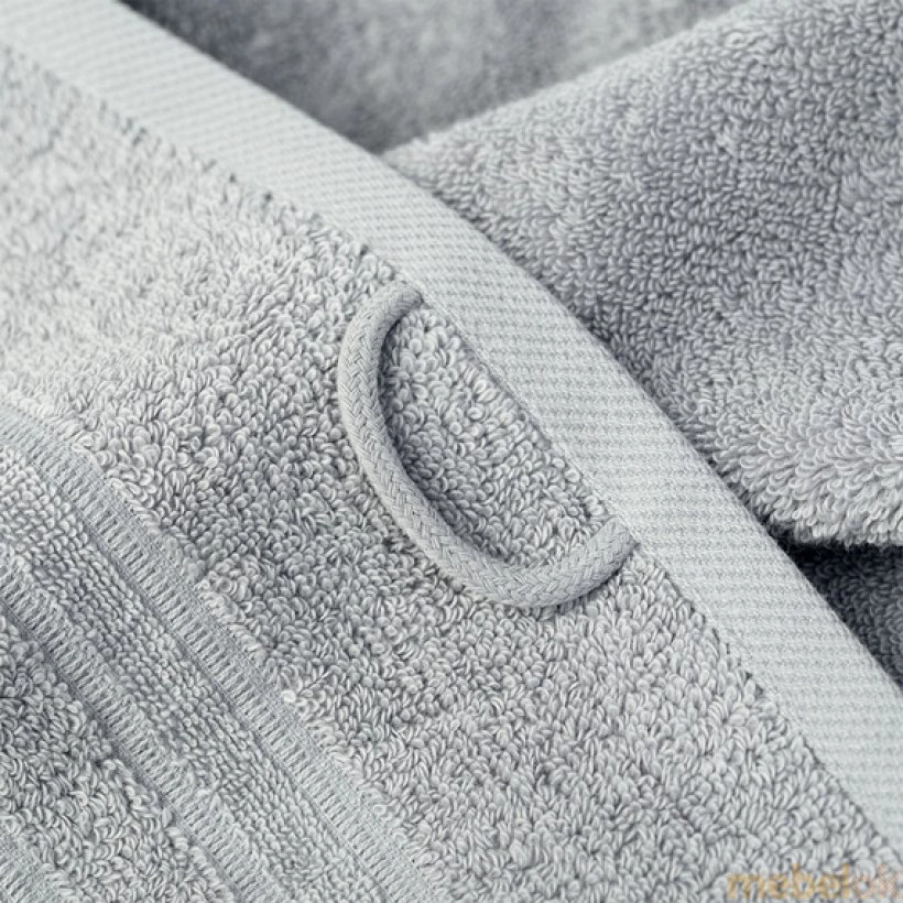 Махровое полотенце Aqua Fiber Premium 50x90 серый от фабрики IDEIA (Идея)