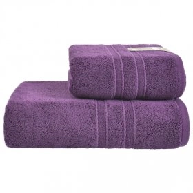 Махровое полотенце Aqua fiber Premium 70x140 фиолетовый