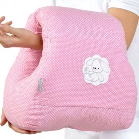 Подушка для кормления PAPAELLA Mini горошок розовый